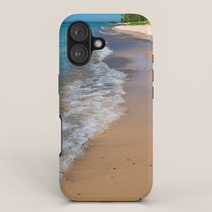 Lake Michigan Beach, Charlevoix - II iPhone Case Gallery Image 1