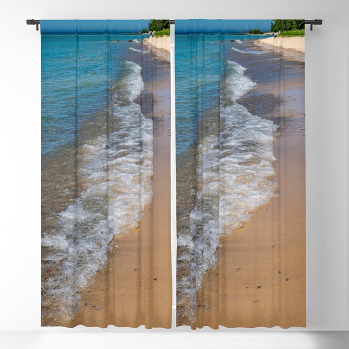 Lake Michigan Beach, Charlevoix - II Window Curtain Gallery Image 1
