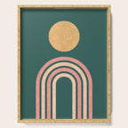 Mid century modern - green Serving Tray Gallery Image 1