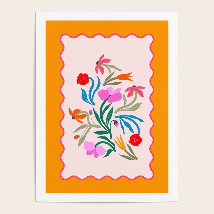 Wild Botanica - Midsummer Glow Floral Wall Art Poster Gallery Image 1