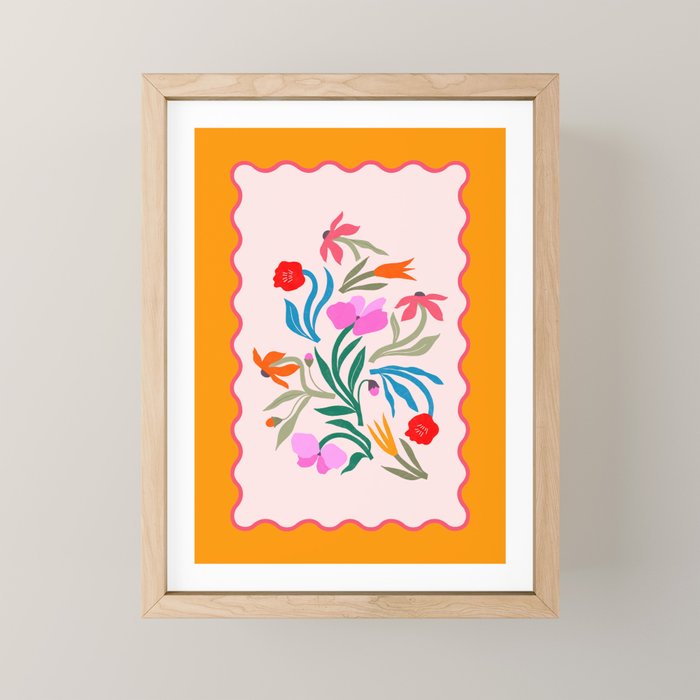 Wild Botanica - Midsummer Glow Floral Wall Art Mini Art Print Gallery Image 1