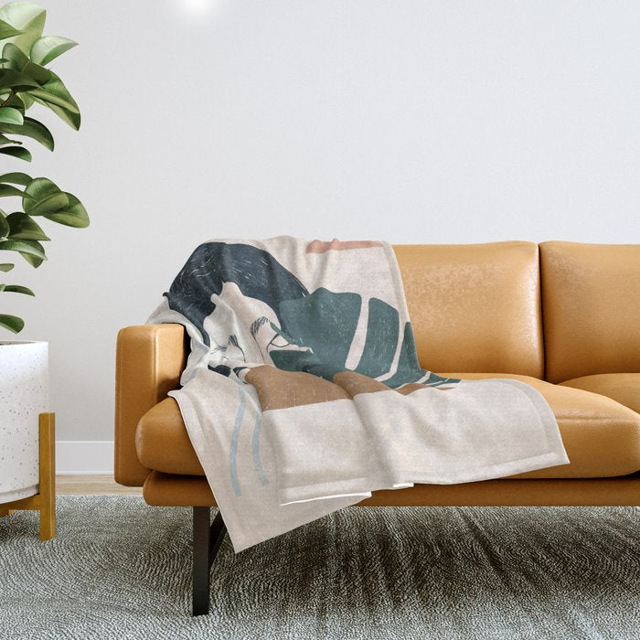 full moon mood Throw Blanket Gallery Image 1