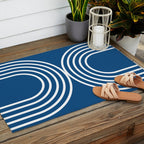 Balance - blue Outdoor Rug Gallery Image 2