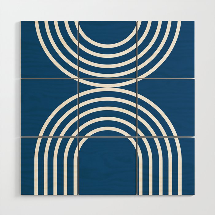 Balance - blue Wood Wall Art Gallery Image 1