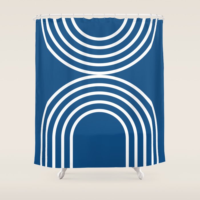 Balance - blue Shower Curtain Gallery Image 1