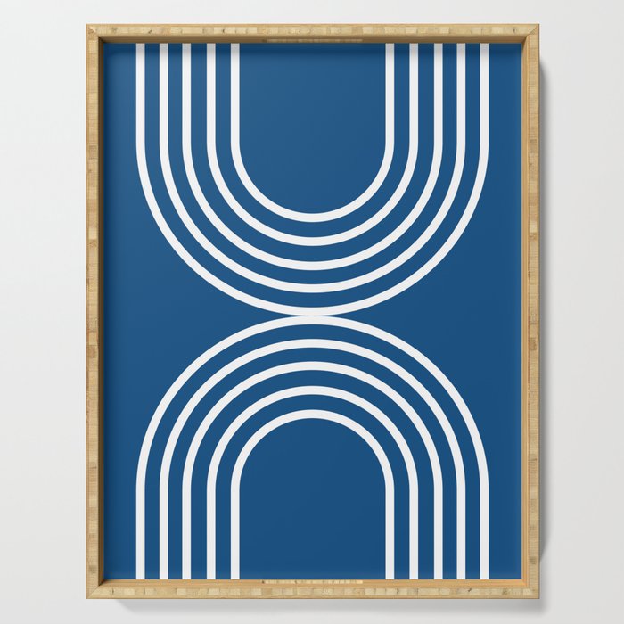 Balance - blue Serving Tray Gallery Image 1