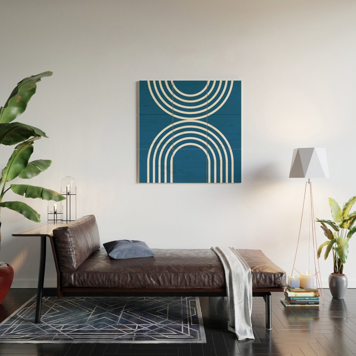 Balance - blue Wood Wall Art Gallery Image 2