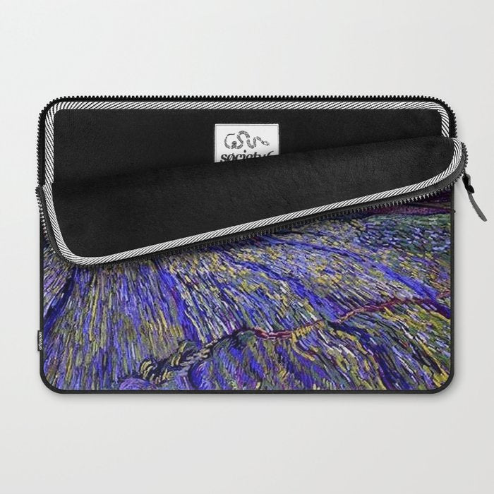 Lavender Fields with Rising Sun by Vincent van Gogh Laptop Sleeve Gallery Image 2