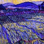 Lavender Fields with Rising Sun by Vincent van Gogh Coffee Mug Gallery Image 2