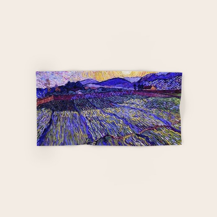 Lavender Fields with Rising Sun by Vincent van Gogh Towels Gallery Image 1