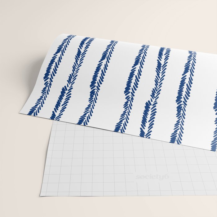Nautical Herringbone Wrapping Paper Gallery Image 2