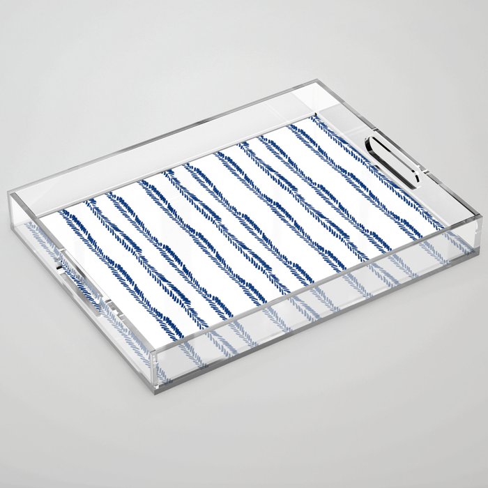 Nautical Herringbone Acrylic Tray Gallery Image 1