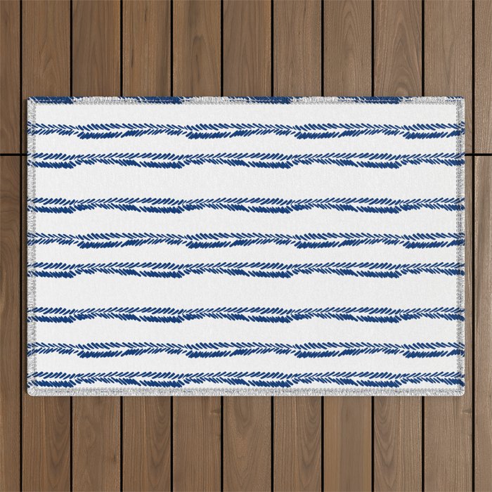 Nautical Herringbone Outdoor Rug Gallery Image 1