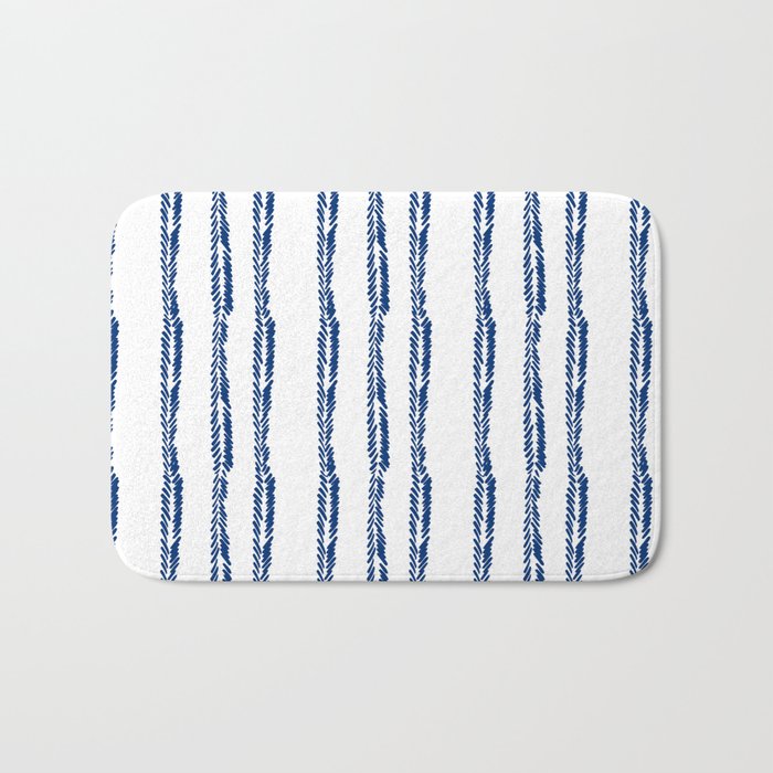Nautical Herringbone Bath Mat Gallery Image 1