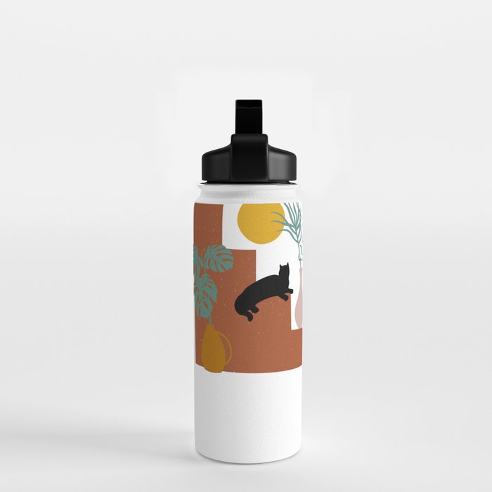 The Cat and The Sun II Water Bottle Gallery Image 2