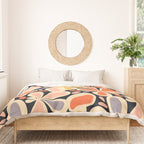 Abstract vintage flower art pattern Duvet Cover Gallery Image 3