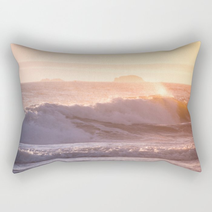 Ocean sunset Rectangular Pillow Gallery Image 1