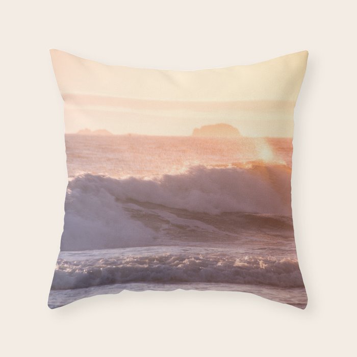 Ocean sunset Throw Pillow Gallery Image 6