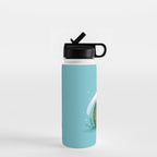 Axolotl on a Mossball Water Bottle Gallery Image 1