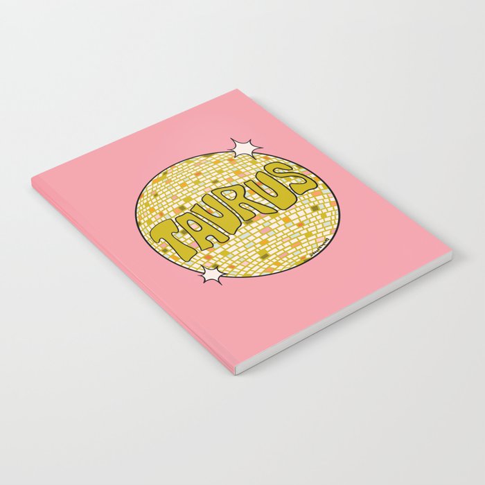 Taurus Disco Ball Notebook Gallery Image 2
