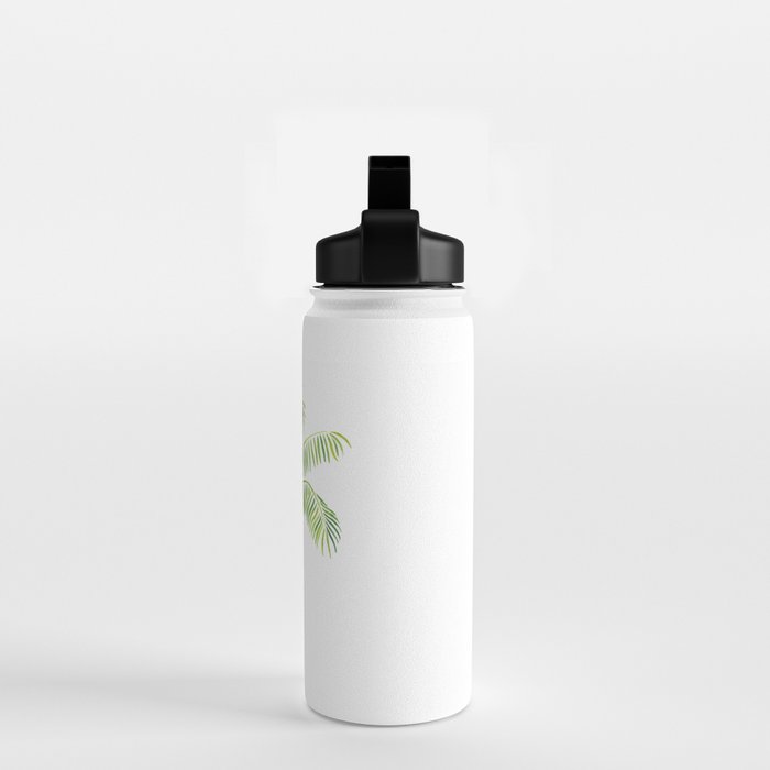 Palm Tree Watercolor Water Bottle Gallery Image 2