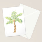 Palm Tree Watercolor Stationery Card Gallery Image 2