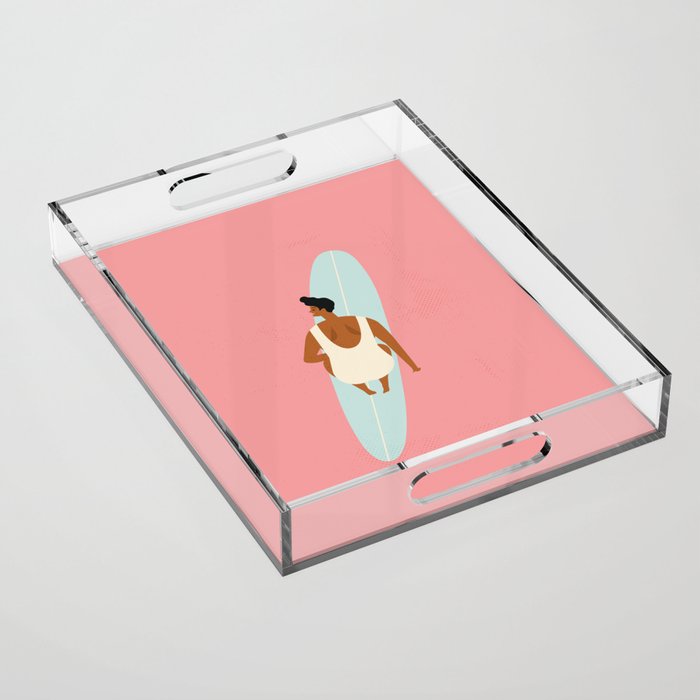 Surf girl Acrylic Tray Gallery Image 1