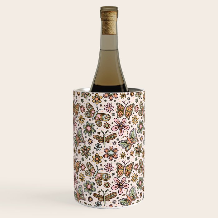 Spring Butterfly Print Wine Chiller Gallery Image 1