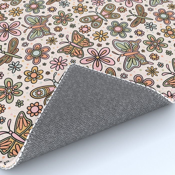 Spring Butterfly Print Rug Gallery Image 4