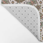 Spring Butterfly Print Bath Mat Gallery Image 2