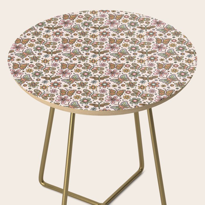 Spring Butterfly Print Side Table Gallery Image 2