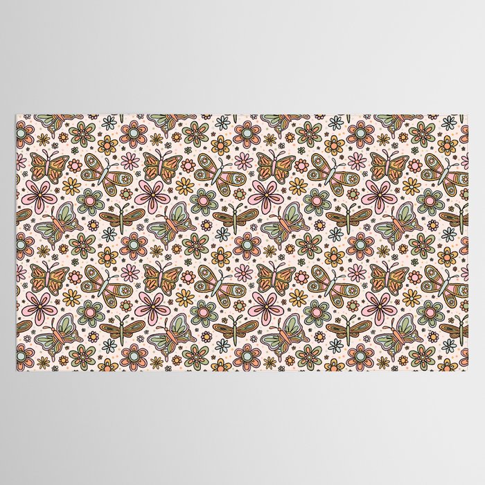 Spring Butterfly Print Tablecloth Gallery Image 2