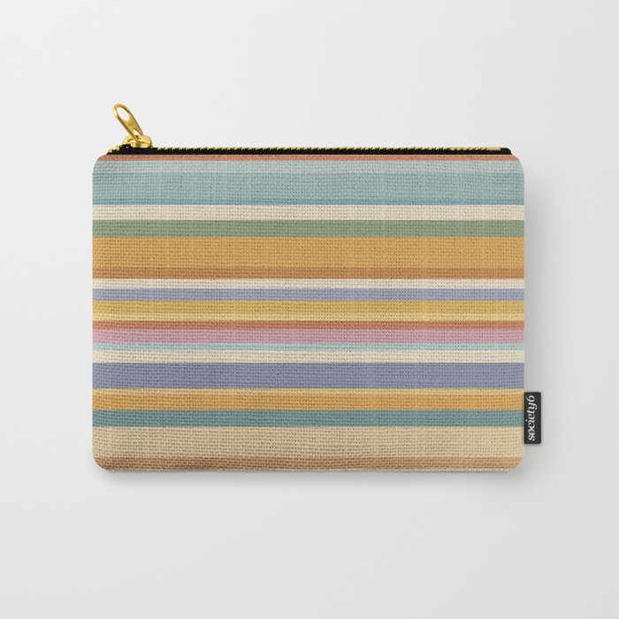 Classic Stripes VI - Vintage Pastel Carry All Pouch Gallery Image 1