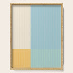 Color Block Line Abstract III Coastal Beachy Serving Tray Gallery Image 1