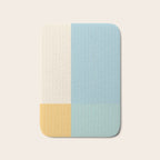 Color Block Line Abstract III Coastal Beachy Bath Mat Gallery Image 1