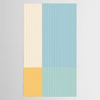 Color Block Line Abstract III Coastal Beachy Tablecloth Gallery Image 2