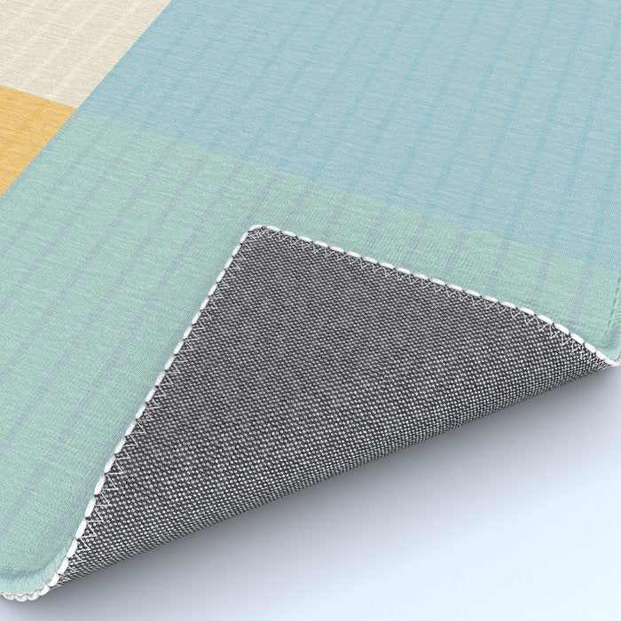 Color Block Line Abstract III Coastal Beachy Rug Gallery Image 4