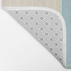Color Block Line Abstract III Coastal Beachy Bath Mat Gallery Image 2
