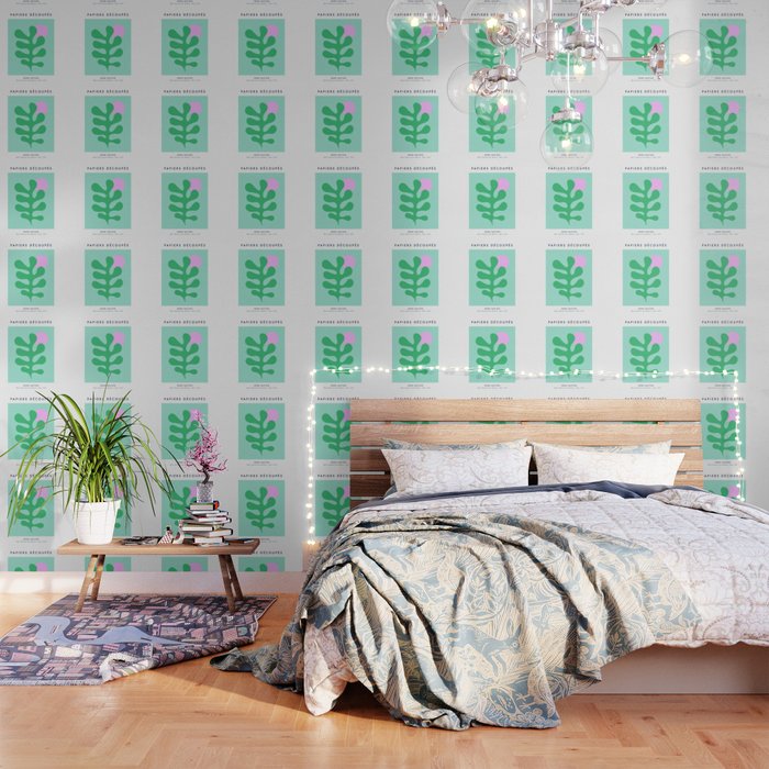 Matisse Poster 2. Leaf & Sun in Green & Pink Wallpaper Gallery Image 3