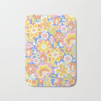 1970s Candy Floral Pattern Bath Mat Gallery Image 1