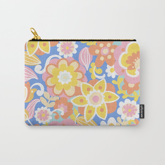 1970s Candy Floral Pattern Carry All Pouch Gallery Image 1