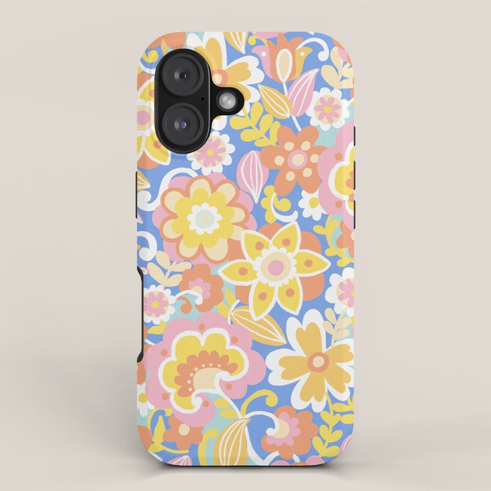1970s Candy Floral Pattern iPhone Case Gallery Image 1