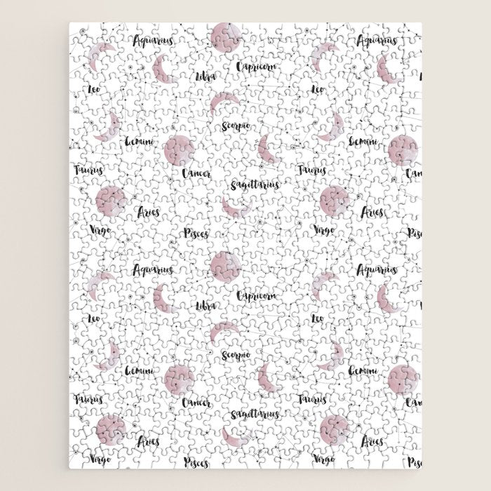 Pink Moon and Constellations Jigsaw Puzzle Gallery Image 1