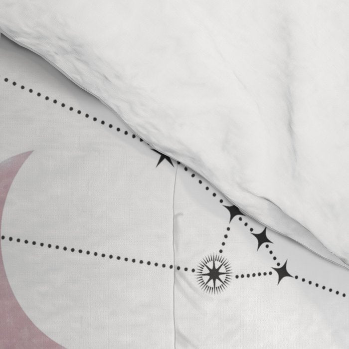 Pink Moon and Constellations Comforter Gallery Image 4