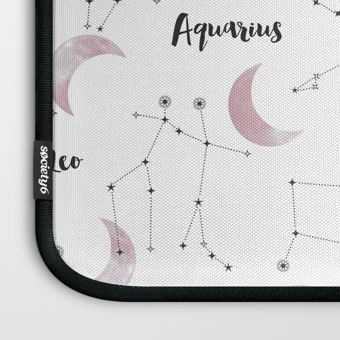 Pink Moon and Constellations Laptop Sleeve Gallery Image 3