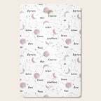 Pink Moon and Constellations Cutting Board Gallery Image 1