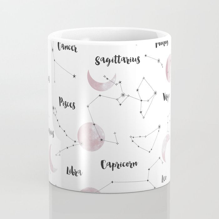 Pink Moon and Constellations Coffee Mug Gallery Image 4
