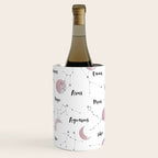 Pink Moon and Constellations Wine Chiller Gallery Image 2