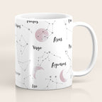 Pink Moon and Constellations Coffee Mug Gallery Image 1