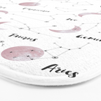 Pink Moon and Constellations Bath Mat Gallery Image 3